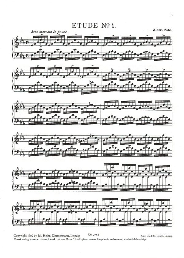 Three Concert Etudes Zabel A.