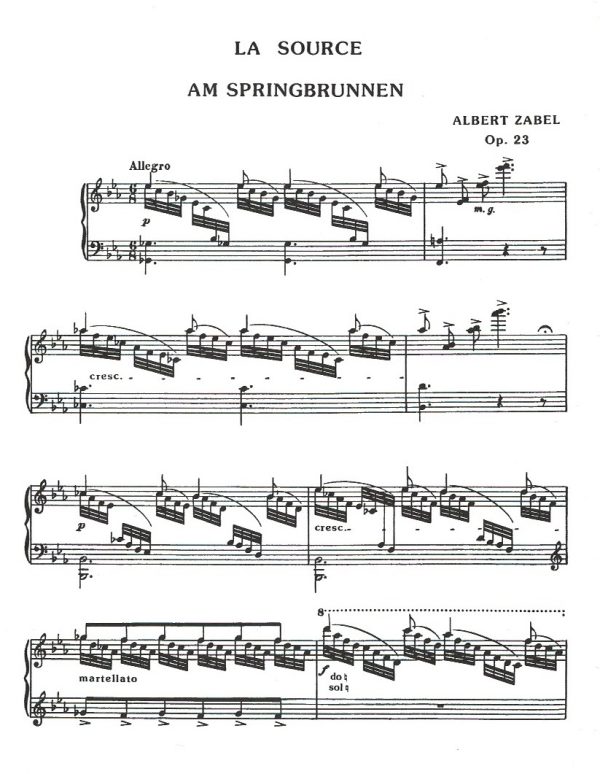 La Source Am Springbrunnen Op. 23 Zabel A.