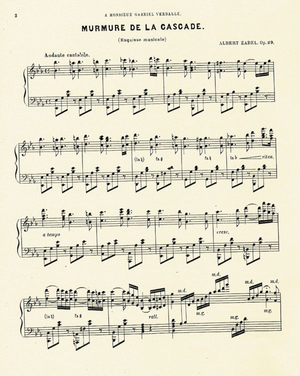 Murmure De La Cascade Op 29 Zabel A.