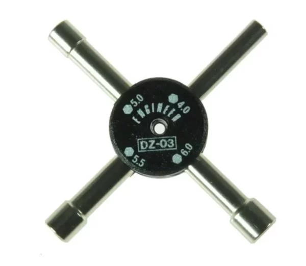 Cross Nut Driver (4mm, 5mm, 5.5mm, 6mm)